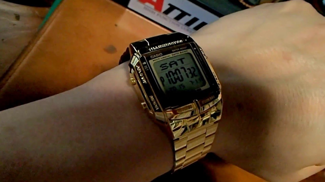 Reloj Casio Dorado Db-360g-9a Retro